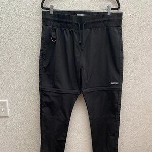 Profound Aesthetic Grateful Convertible Pants XL Black Color 31.5 Inch Inseam